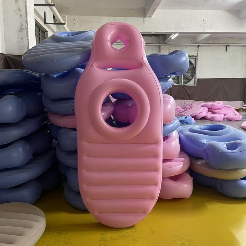 Water Air Cushion Pregnant Woman Bed Inflatable Floating PVC Mattress Flocking Thickened Mattress Treasure Mom Pregnant Woman Yoga Mat